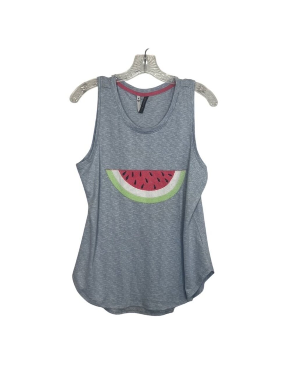 Jaclyn Intimates Sleeveless Tank Top Watermelon Graphic Medium Blue New‎ Soft